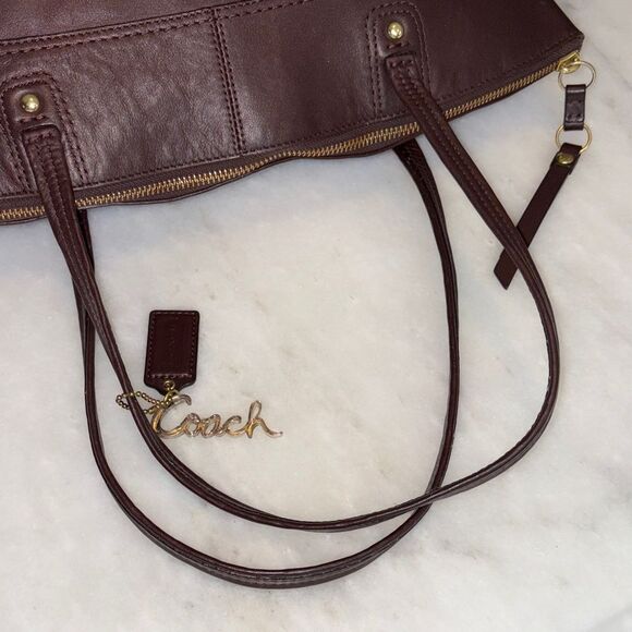 Coach Bag Purse Handbag Leather Laura Large Shoulder Bag Tote - Picture 12 of 16